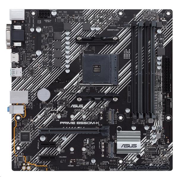 ASUS PRIME B550M-K soc.AM4 B550 DDR4 mATX M.2 D-Sub DVI HDMI 