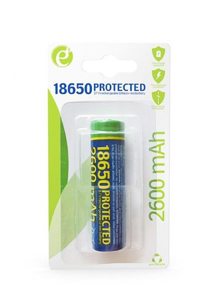 Gembird Lithium-ion 18650 battery, protected, 2600 mAh 
