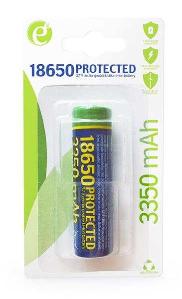 Gembird Lithium-ion 18650 battery, protected, 3350mAh 