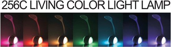 Solight LED stolná lampička stmievateľná, 6W, 256 farieb, atmosférické podsvietenie 