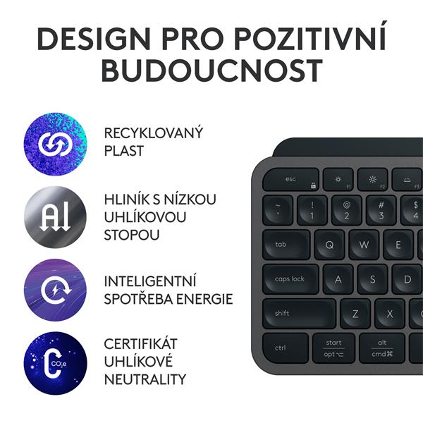 Logitech® MX Keys S Graphite, SK/CZ 