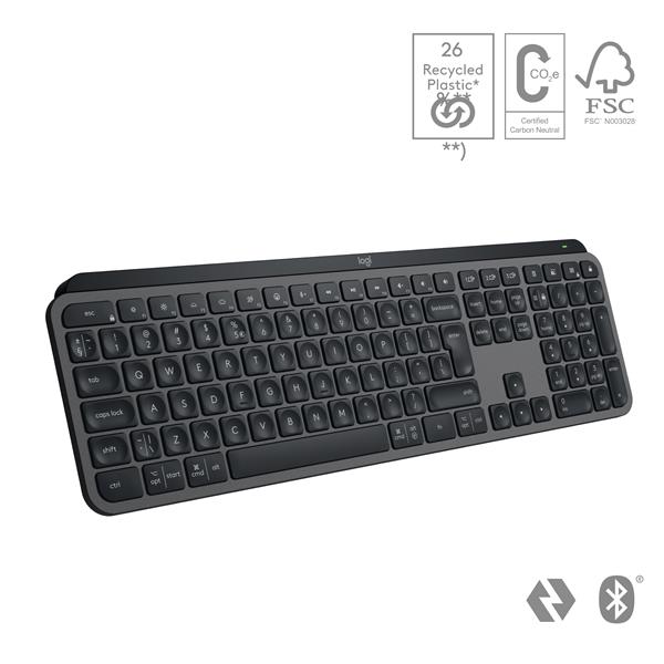 Logitech® MX Keys S Graphite, SK/CZ 