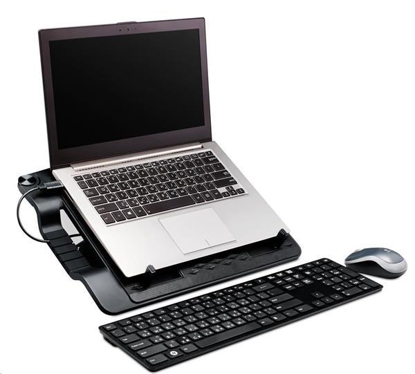 Chladiaci podstavec Coolermaster ErgoStand III pre notebooky do 17", USB hub, 23cm fan, čierny 