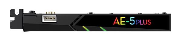 Creative Sound BlasterX AE-5 Plus herná zvuková karta Hi-Res, DAC prevodník, s osvetlením RGB, PCI-e interná 