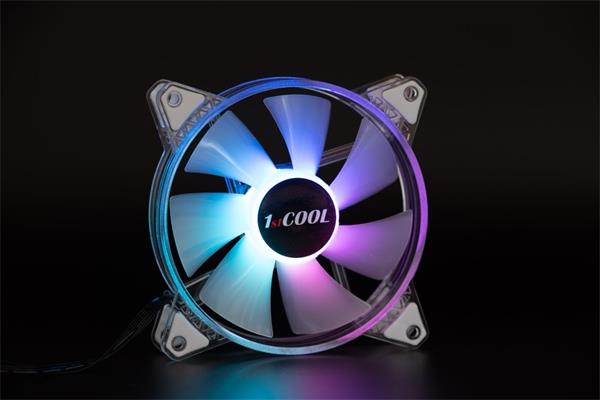 1stCOOL AURA EVO ARGB PWM Crystal 120mm transparentný ventilátor 