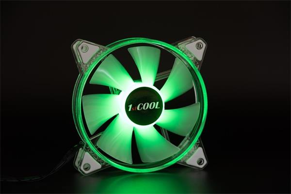 1stCOOL AURA EVO ARGB PWM Crystal 120mm transparentný ventilátor 