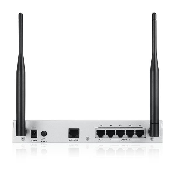 ZyXEL USG FLEX Series, 10/100/1000, 1*WAN, 4*LAN/DMZ ports, WiFi 6 AX1800, 1*USB (device only) 