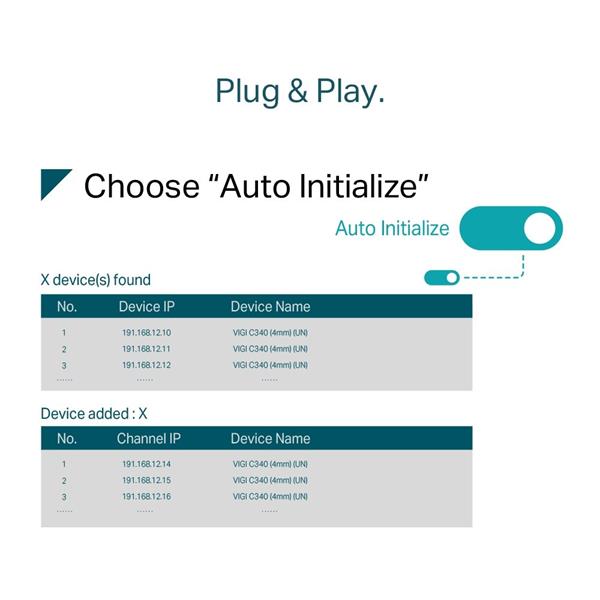 TP-LINK "8 Channel PoE Network Video RecorderSPEC: H.265+/H.265/H.264+/H.264, Up to 8MP resolution, Decoding capability 