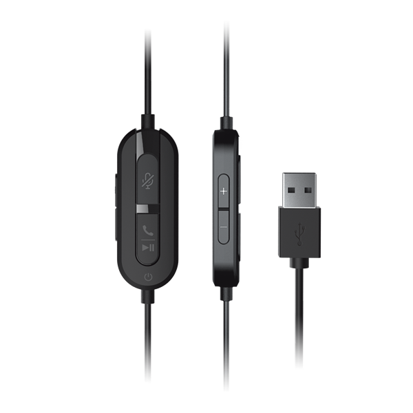 Creative Chat USB, headset, mikrofón s potláčaním šumu, ovládanie na kábli + Smart Comms Kit, čierny 