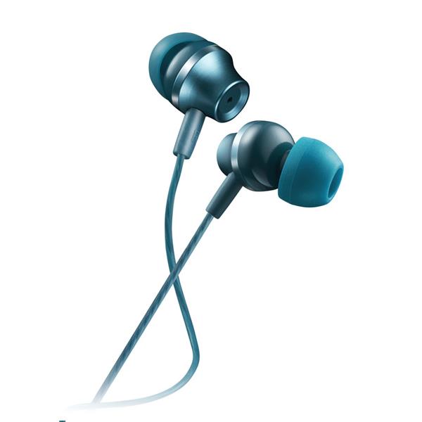 Canyon SEP-3, štýlové slúchadlá do uší, pre smartfóny, integrovaný mikrofón a ovládanie, zeleno modré 
