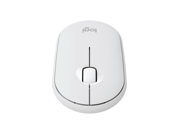 Logitech® M350s Pebble Mouse 2 - TONAL WHITE - BT - N/A - EMEA-808 - DONGLELESS 