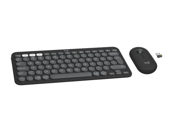 Logitech® Pebble 2 Combo - TONAL GRAPHITE - US INT"L - 2.4GHZ/BT 