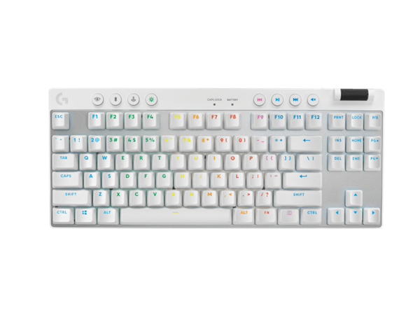 Logitech® G PRO X TKL LIGHTSPEED Gaming Keyboard - WHITE - US INT&quot;L - 2.4GHZ/BT - TACTILE 