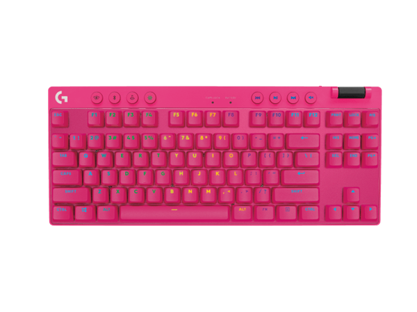 Logitech® G PRO X TKL LIGHTSPEED Gaming Keyboard - MAGENTA - US INT&quot;L - 2.4GHZ/BT - TACTILE 