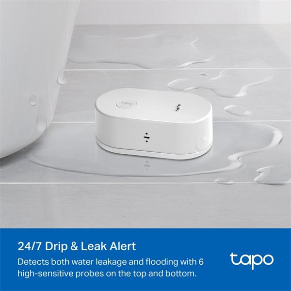 TP-LINK "Smart Water Leak SensorSPEC: 868 MHz, 2 x AAA BatteryFEATURE: Tapo Hub Required, Dripping and Leaking Detecti 