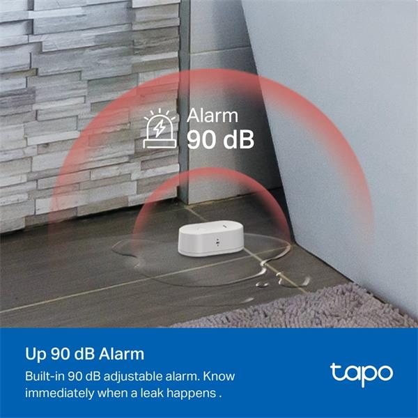 TP-LINK "Smart Water Leak SensorSPEC: 868 MHz, 2 x AAA BatteryFEATURE: Tapo Hub Required, Dripping and Leaking Detecti 