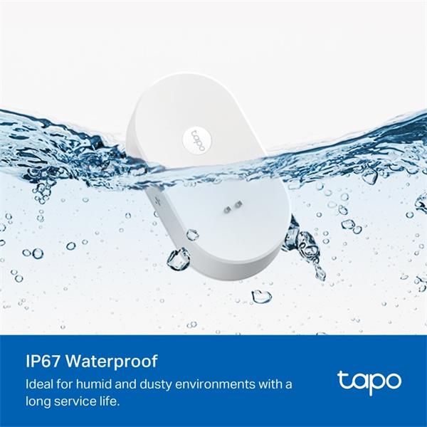 TP-LINK "Smart Water Leak SensorSPEC: 868 MHz, 2 x AAA BatteryFEATURE: Tapo Hub Required, Dripping and Leaking Detecti 