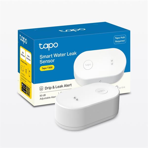 TP-LINK "Smart Water Leak SensorSPEC: 868 MHz, 2 x AAA BatteryFEATURE: Tapo Hub Required, Dripping and Leaking Detecti 
