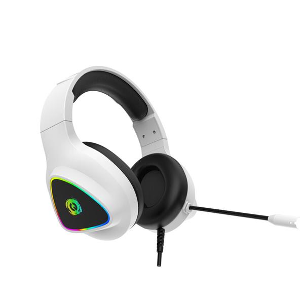 Canyon GH-6, Shadder herný headset, USB / 2x 3.5mm jack, 2m kábel, multicolor RGB podsvietenie, biely 