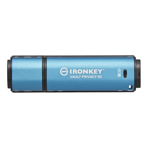 Kingston Ironkey Vault Privacy 50/ 512GB/ USB 3.2/ USB-A/ Modrá 