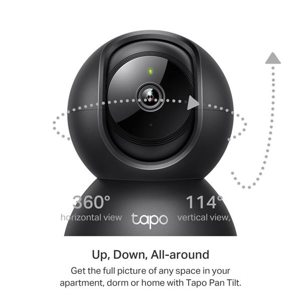 TP-LINK "Pan/Tilt Home Security Wi-Fi CameraSPEC:2K (2304x1296), 2.4 GHz, Horizontal 360? FEATURE: Pan/Tilt, Smart AI  