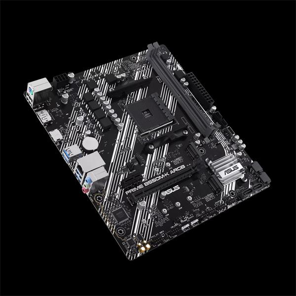 ASUS PRIME B550M-K ARGB soc.AM4 B550 DDR4 mATX M.2 HDMI DP 