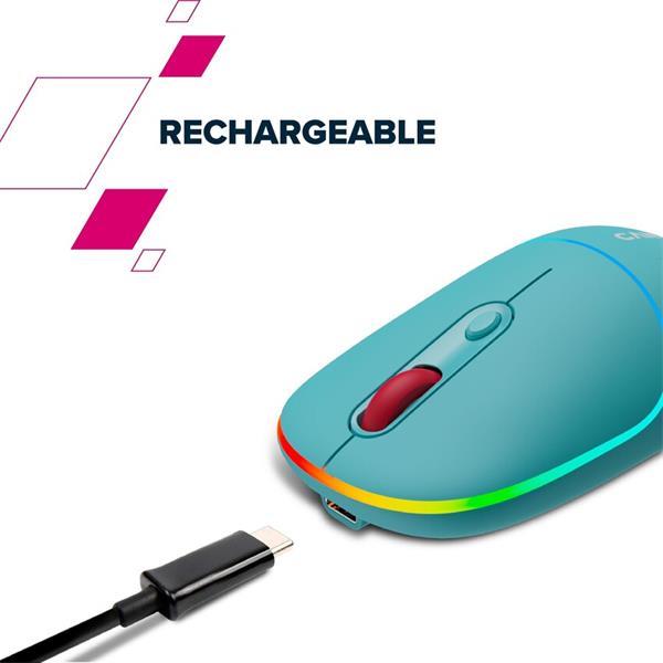 Canyon MW-22, 2v1 bezdrôtová optická myš Bluetooth / Wireless USB, 800/1200/1600 DPI, 4 tlač, fialová 