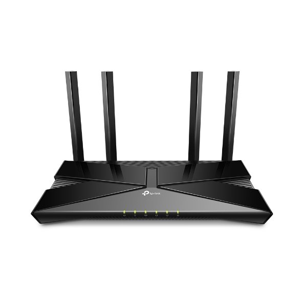 TP-LINK "AX1800 Dual-Band Wi-Fi 6 RouterSPEED: 574 Mbps at 2.4 GHz + 1201 Mbps at 5 GHzSPEC: 4× Antennas, Dual-Core CP 