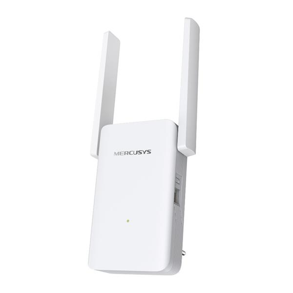 MERCUSYS "AX1800 Wi-Fi Range Extender SPEED: 574 Mbps at 2.4 GHz + 1201 Mbps at 5 GHzSPEC: 2× Fixed External Antennas, 