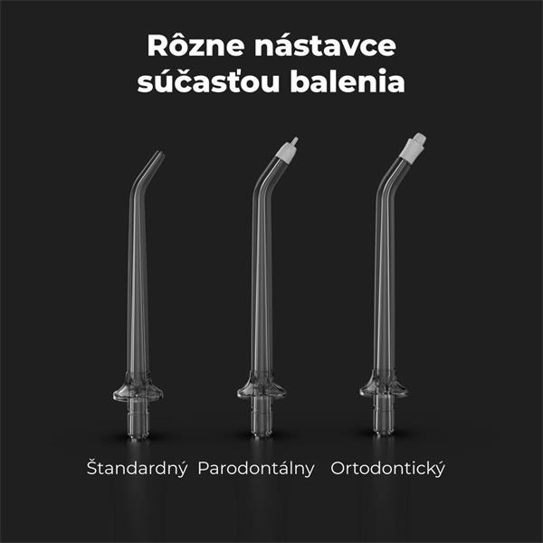 AENO Ústna sprcha: 3.7 V, 8 W, 2500 mAh, 200 ML 