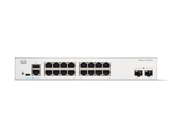 Catalyst 1300 16-port GE, 2x1G SFP 