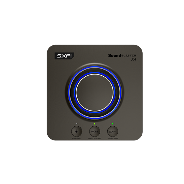 Creative Sound Blaster X4, zvuková karta 7.1, Super X-Fi, DAC prevodník a slúchadlový zosilňovač, USB, externá 