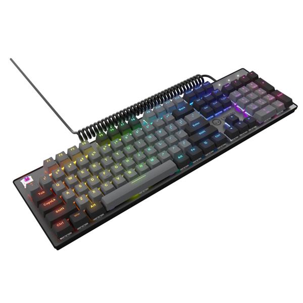 Lorgar Azar 514, mechanická herná klávesnica, RGB podsvietenie, 18 režimov,  USB-C, čierna 