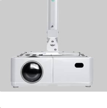 ONKRON Nastaviteľný stropný/nástenny držiak na projektor do 10 kg, biely 