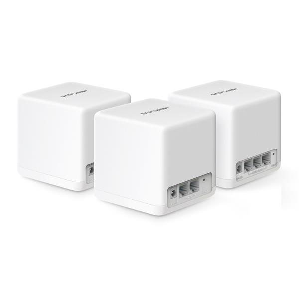 AX1500 Whole Home Mesh Wi-Fi 6 System 3-pack: 1× Halo H60XR + 2× Halo H60XS SPEED: 300 Mbps at 2.4 GHz + 1201 Mbps at 5  
