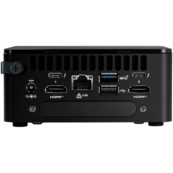 ASUS NUC 13 Pro Kit, NUC13ANHi5, i5-1340P, IrisXe, DDR4, M.2+2,5" SSD/HDD, WiFi+BT, 2xHDMI 2xTB4 (USB-C+DP) 