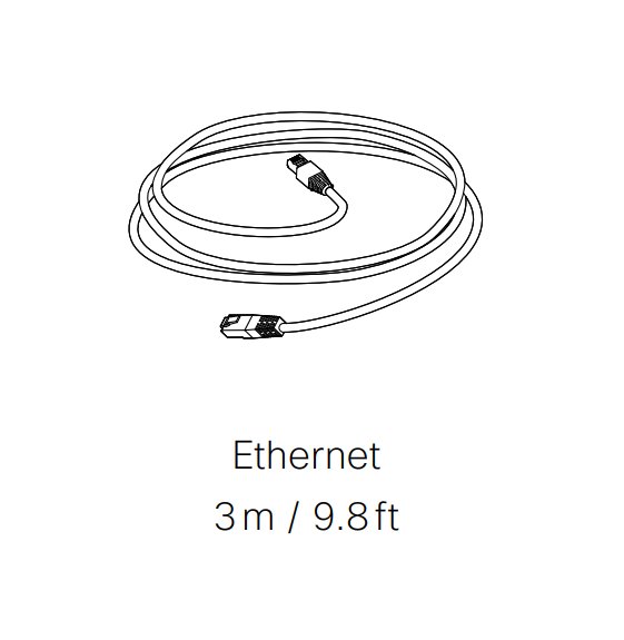 CAB 3m GREY ETHERNET 