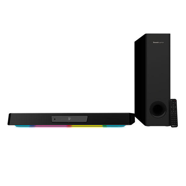 Creative Sound Blaster Katana V2X, viackanálový herný soundbar Super X-Fi s trojitým zosilovačom a kompaktným subwoofero 
