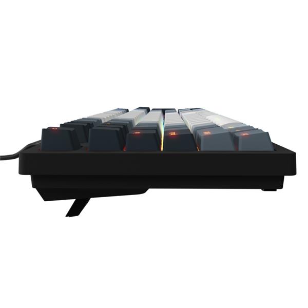 Lorgar Azar 514, mechanická herná klávesnica, RGB podsvietenie, 18 režimov,  USB-C, biela 