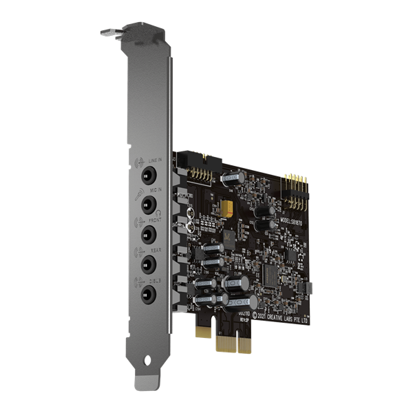 Creative Sound Blaster Audigy FX V2, Zvuková karta Hi-res 5.1 PCI-e so sadou SmartComms Kit a možnosťou upgradu 