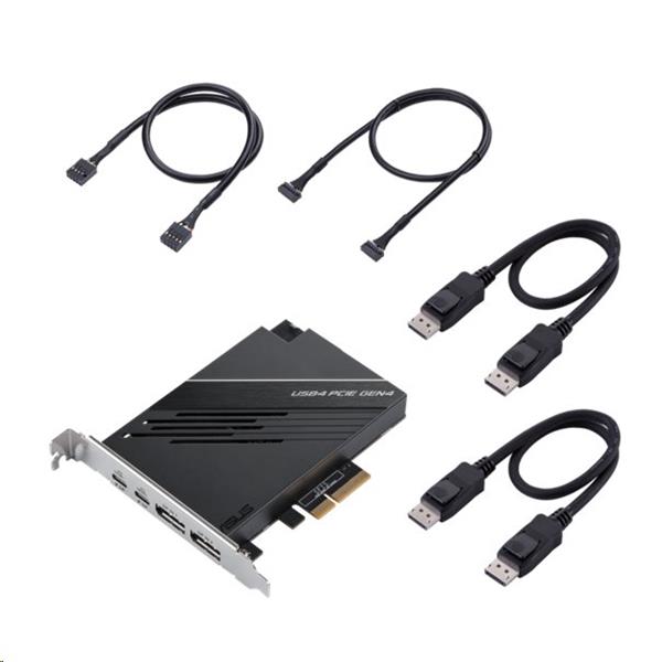 ASUS USB4 PCIe Gen4 Card - rozširujúca karta dual USB4 (USB-C), DP, PCIe 4.0x4 