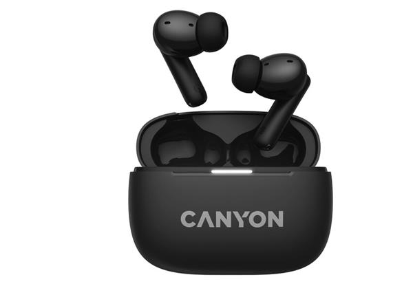 Canyon TWS-10, On Go, 10 ANC, True Wireless Bluetooth slúchadlá do uší, nabíjacia stanica v kazete, čierna 