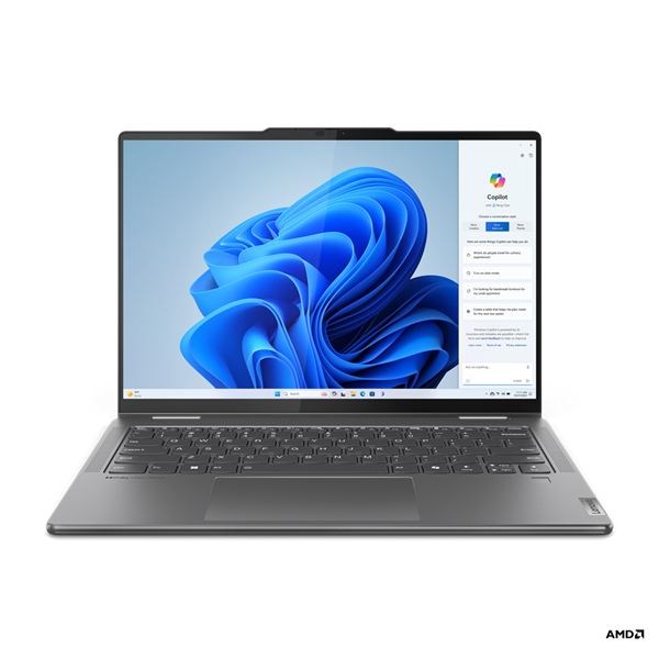 Lenovo IP Yoga 7 2in1 14AHP9, Ryzen 7 8840HS, 14.0˝ 1920x1200 WUXGA/Touch, UMA, 16GB, SSD 1TB, W11H, šedý, 3y PS 