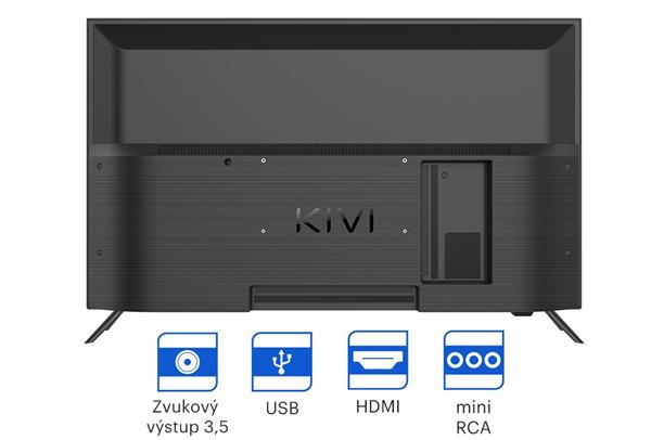 KIVI TV 24H550NB, 24" (61cm), HD LED TV, Nosmart, Black, 1366x768, 60 Hz,2x8W, 33 kWh/1000h ,HDMI ports 2 