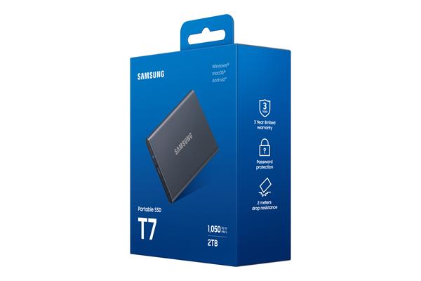 Samsung externý SSD T7 Serie 2TB 2,5", čierny 