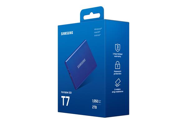 Samsung externý SSD T7 Serie 2TB 2,5", modrý 