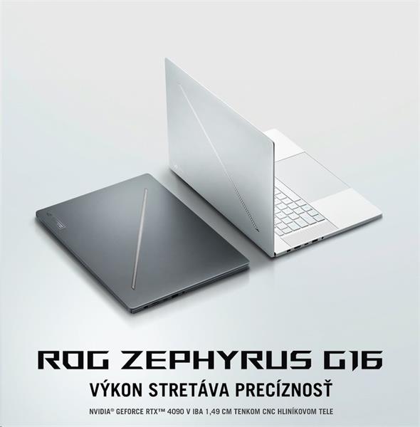 ASUS ROG ZEPHYRUS G16 GU605MY-NEBULA033W, Ultra 9  - 185H, 16.0˝ 2560x1600 WQXGA, RTX 4090/16GB, 32GB, SSD 2TB, W11Home 