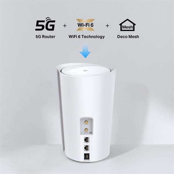 TP-LINK "5G AX3000 Whole Home Mesh Wi-Fi 6 Router, Build-In 5G ModemSPEED: 574 Mbps at 2.4 GHz + 2402 Mbps at 5 GHz, 5G 
