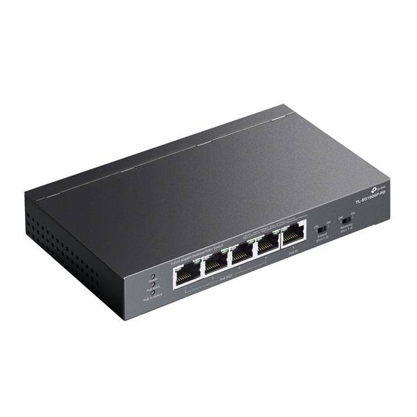 TP-LINK "5-Port Gigabit Desktop Switch with 1-Port PoE++ In and 4-Port PoE+ OutPORT: 4× Gigabit PoE+ Out Ports, 1× Giga 