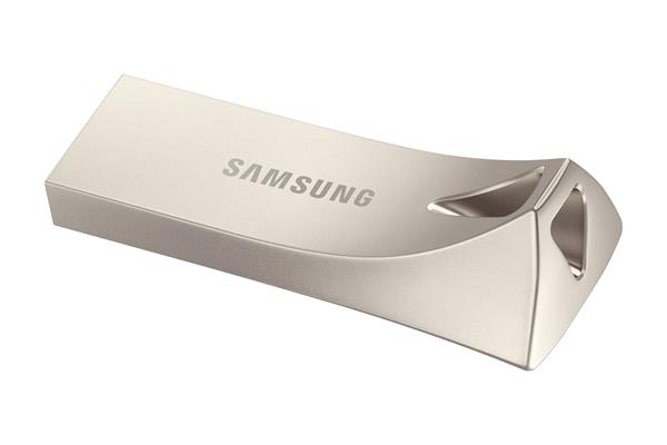256 GB . USB 3.2 Flash Drive Samsung BAR Plus Champagne Silver 